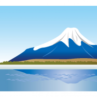 山梨県 富士山のイラスト