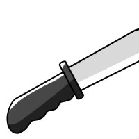 ナイフのイラスト