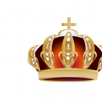 金属の王冠（クラウン）のイラスト