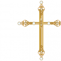 金属の十字架のイラスト