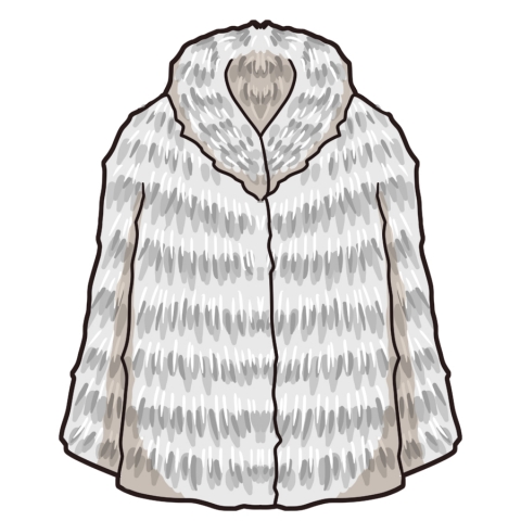毛皮のコートのイラスト - 無料イラストのIMT 商用OK、加工OK