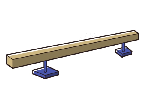 平均台のイラスト
