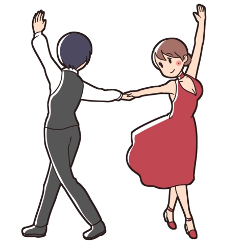 社交ダンスのイラスト